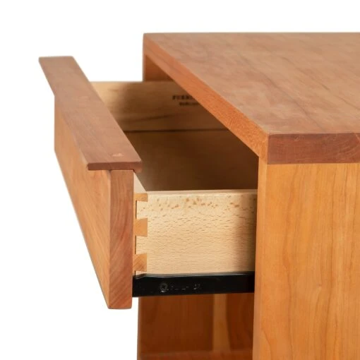 Kipling 1-Drawer Enclosed Shelf Wide Nightstand - Image 4