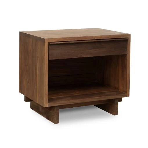 Kipling 1-Drawer Enclosed Shelf Wide Nightstand - Image 10