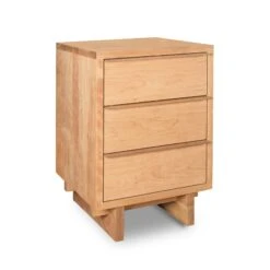 Kipling 3-Drawer Nightstand -HomeNest Store Kipling 3 Drawer Nightstand Natural Maple