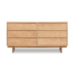 Kipling 6-Drawer Dresser -HomeNest Store Kipling 6 Drawer Dresser Natural Maple