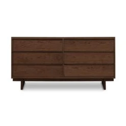 Kipling 6-Drawer Dresser -HomeNest Store Kipling 6 Drawer Dresser Natural Walnut