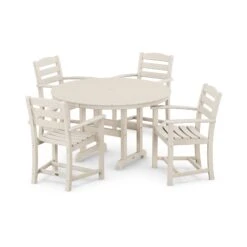 POLYWOOD La Casa Cafe 5-Piece Dining Set -HomeNest Store La Casa Cafe 5 Piece Dining Set PWS132 1 SA Sand