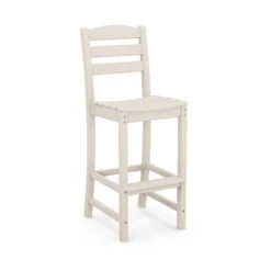 POLYWOOD La Casa Cafe Outdoor Bar Side Chair -HomeNest Store La Casa Cafe Outdoor Bar Side Chair TD102SA Sand