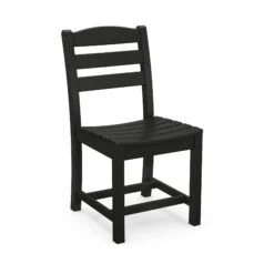 POLYWOOD La Casa Cafe Outdoor Dining Side Chair -HomeNest Store La Casa Cafe Outdoor Dining Side Chair TD100BL Black
