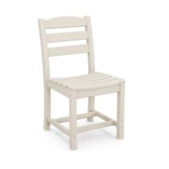 POLYWOOD La Casa Cafe Outdoor Dining Side Chair -HomeNest Store La Casa Cafe Outdoor Dining Side Chair TD100SA Sand