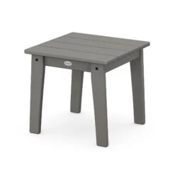 POLYWOOD Lakeside 18" End Table -HomeNest Store Lakeside 18 Inch End Table CTL19GY Slate Grey