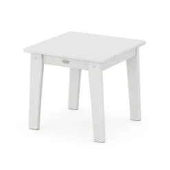 POLYWOOD Lakeside 18" End Table -HomeNest Store Lakeside 18 Inch End Table CTL19WH White