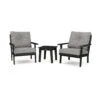 POLYWOOD Lakeside 3-Piece Deep Seating Chair Set -HomeNest Store Lakeside 3 Piece Deep Seating Chair Set
