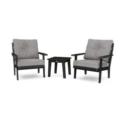 POLYWOOD Lakeside 3-Piece Deep Seating Chair Set