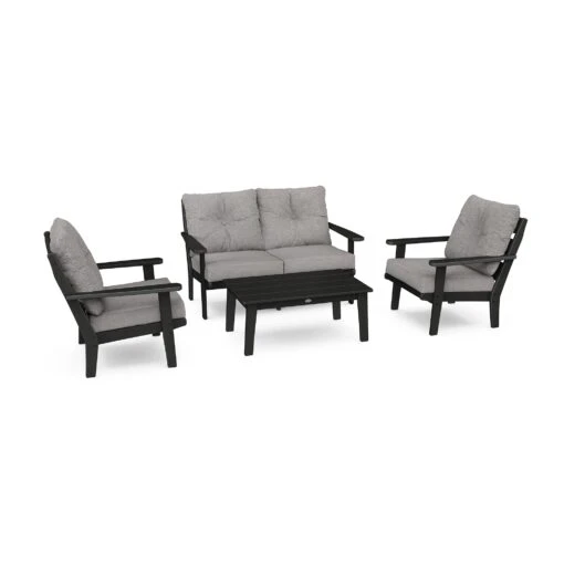 POLYWOOD Lakeside 4-Piece Deep Seating Set