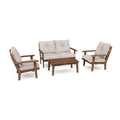 POLYWOOD Lakeside 4-Piece Deep Seating Set - Image 4