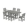 POLYWOOD Lakeside 7-Piece Farmhouse Dining Set -HomeNest Store Lakeside 7 Piece Farmhouse Dining Set