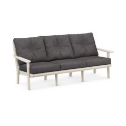POLYWOOD Lakeside Deep Seating Sofa -HomeNest Store Lakeside Deep Seating Sofa 4413 SA145986 Sand Ash Charcoal