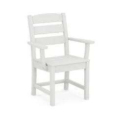 POLYWOOD Lakeside Dining Arm Chair -HomeNest Store Lakeside Dining Arm Chair TLD200WH White