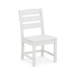 POLYWOOD Lakeside Dining Side Chair -HomeNest Store Lakeside Dining Side Chair TLD100WH White