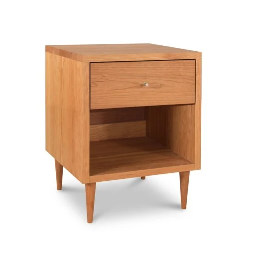 Larssen 1-Drawer Enclosed Shelf Nightstand