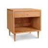 Larssen 1-Drawer Wide Nightstand -HomeNest Store Larssen 1 Drawer Enclosed Shelf Wide Nightstand
