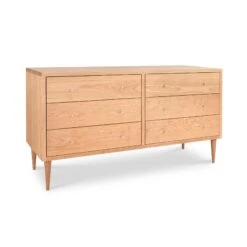 Larssen 6-Drawer Dresser -HomeNest Store Larssen 6 Drawer Dresser Natural Maple