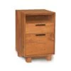 Linear Narrow File Cabinet With Cubby -HomeNest Store Linear Cherry Narrow File Cabinet with Cubby