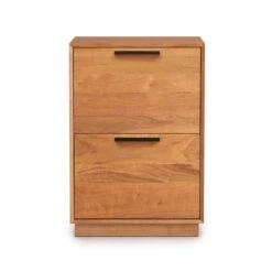 Linear Narrow Rolling File Cabinet -HomeNest Store Linear Cherry Narrow Rolling File Cabinet 1