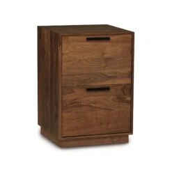 Linear Narrow Rolling File Cabinet -HomeNest Store Linear Walnut Narrow Rolling File Cabinet
