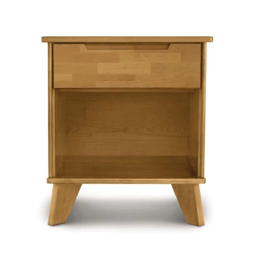 Linn 1-Drawer Enclosed Shelf Nightstand - Image 2
