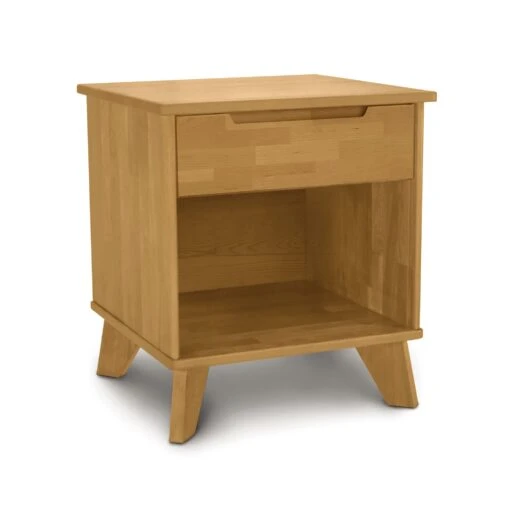 Linn 1-Drawer Enclosed Shelf Nightstand - Image 4