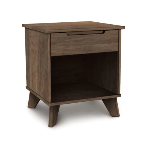 Linn 1-Drawer Enclosed Shelf Nightstand - Image 9