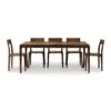 Lisse Extension Dining Table -HomeNest Store Lisse Walnut Extension Table