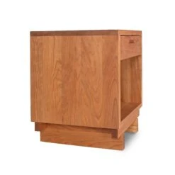 Loft 1-Drawer Enclosed Shelf Nightstand -HomeNest Store Loft 1 Drawer Enclosed Shelf Nightstand 2