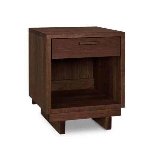 Loft 1-Drawer Enclosed Shelf Nightstand - Image 11