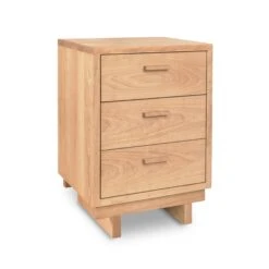 Loft 3-Drawer Nightstand -HomeNest Store Loft 3 Drawer Nighstand Natural Maple