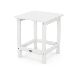 POLYWOOD Long Island 18" Side Table -HomeNest Store Long Island 18 Inch Side Table ECT18WH White