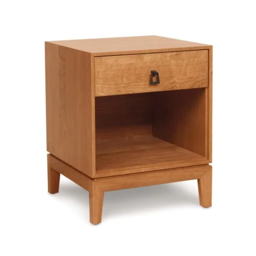 Mansfield 1-Drawer Enclosed Shelf Nightstand