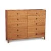 Mansfield 10-Drawer Dresser -HomeNest Store Mansfield Cherry 10 Drawer Dresser