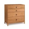 Mansfield 4-Drawer Chest -HomeNest Store Mansfield Cherry 4 Drawer Chest