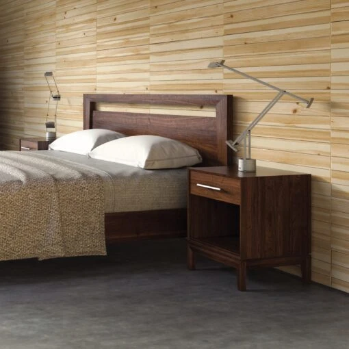 Mansfield 1-Drawer Enclosed Shelf Nightstand - Image 4