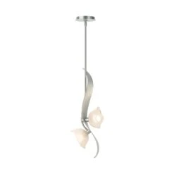 Mika 2-Light Pendant -HomeNest Store Mika 2 Light Pendant Vintage Platinum