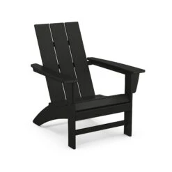 POLYWOOD Modern Adirondack Chair -HomeNest Store Modern Adirondack Chair AD420BL Black