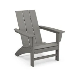 POLYWOOD Modern Adirondack Chair -HomeNest Store Modern Adirondack Chair AD420GY Slate Grey