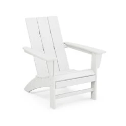 POLYWOOD Modern Adirondack Chair -HomeNest Store Modern Adirondack Chair AD420WH White