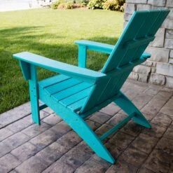 POLYWOOD Modern Adirondack Chair -HomeNest Store Modern Adirondack Chair Life 2