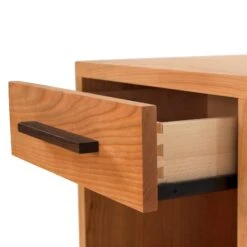 Modern American 1-Drawer Enclosed Shelf Nightstand -HomeNest Store Modern American 1 Drawer Enclosed Shelf Nightstand 2