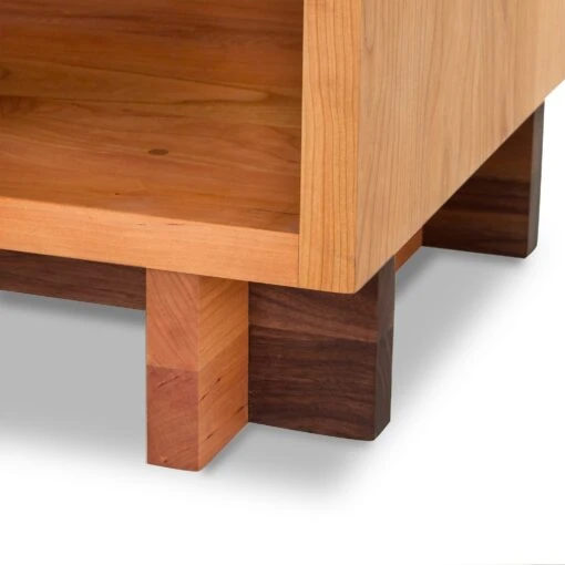 Modern American 1-Drawer Enclosed Shelf Nightstand - Image 4