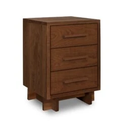 Modern American 3-Drawer Nightstand -HomeNest Store Modern American 3 Drawer Nightstand Walnut 0213fbec 1809 45d0 9225 664d3915c90f