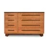 Modern American 8-Drawer Dresser #2 -HomeNest Store Modern American 8 Drawer Assymetrical Dresser