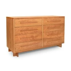 Modern American 8-Drawer Dresser #1 -HomeNest Store Modern American 8 Drawer Dresser Natural Cherry
