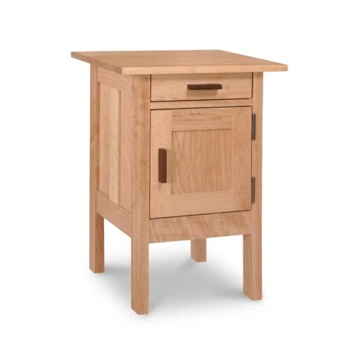 Modern Craftsman 1-Drawer Nightstand With Door - Image 8