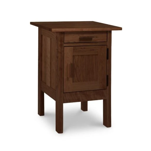 Modern Craftsman 1-Drawer Nightstand With Door - Image 9