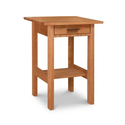 Modern Craftsman 1-Drawer Open Shelf Nightstand
